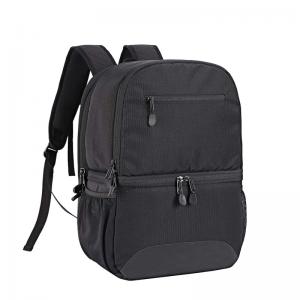 Insulated black cooler backpack